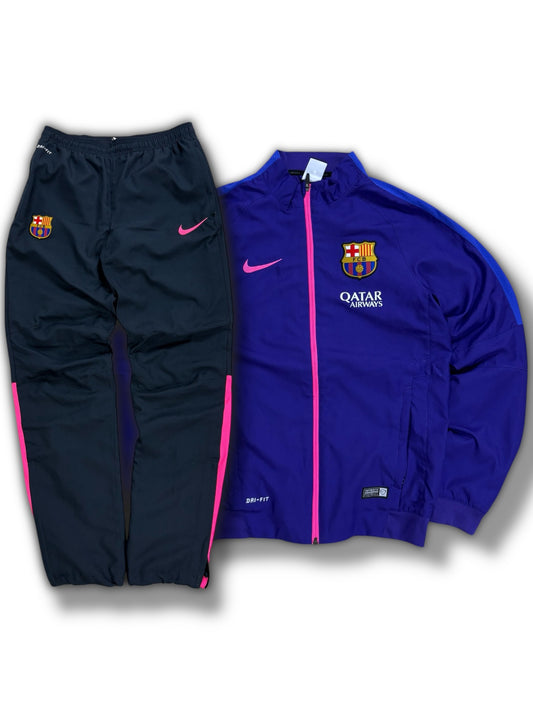 Chándal Nike x FC Barcelona edición limitada azul marino/rosa