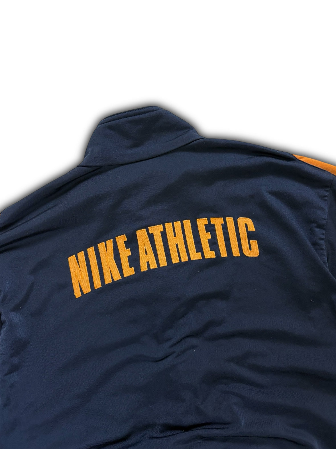 Nike Athletic 00’s vintage limited edition Navy Blue / Yellow Zip Windbreaker