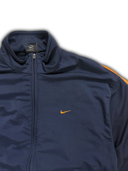 Nike Athletic 00’s vintage limited edition Navy Blue / Yellow Zip Windbreaker