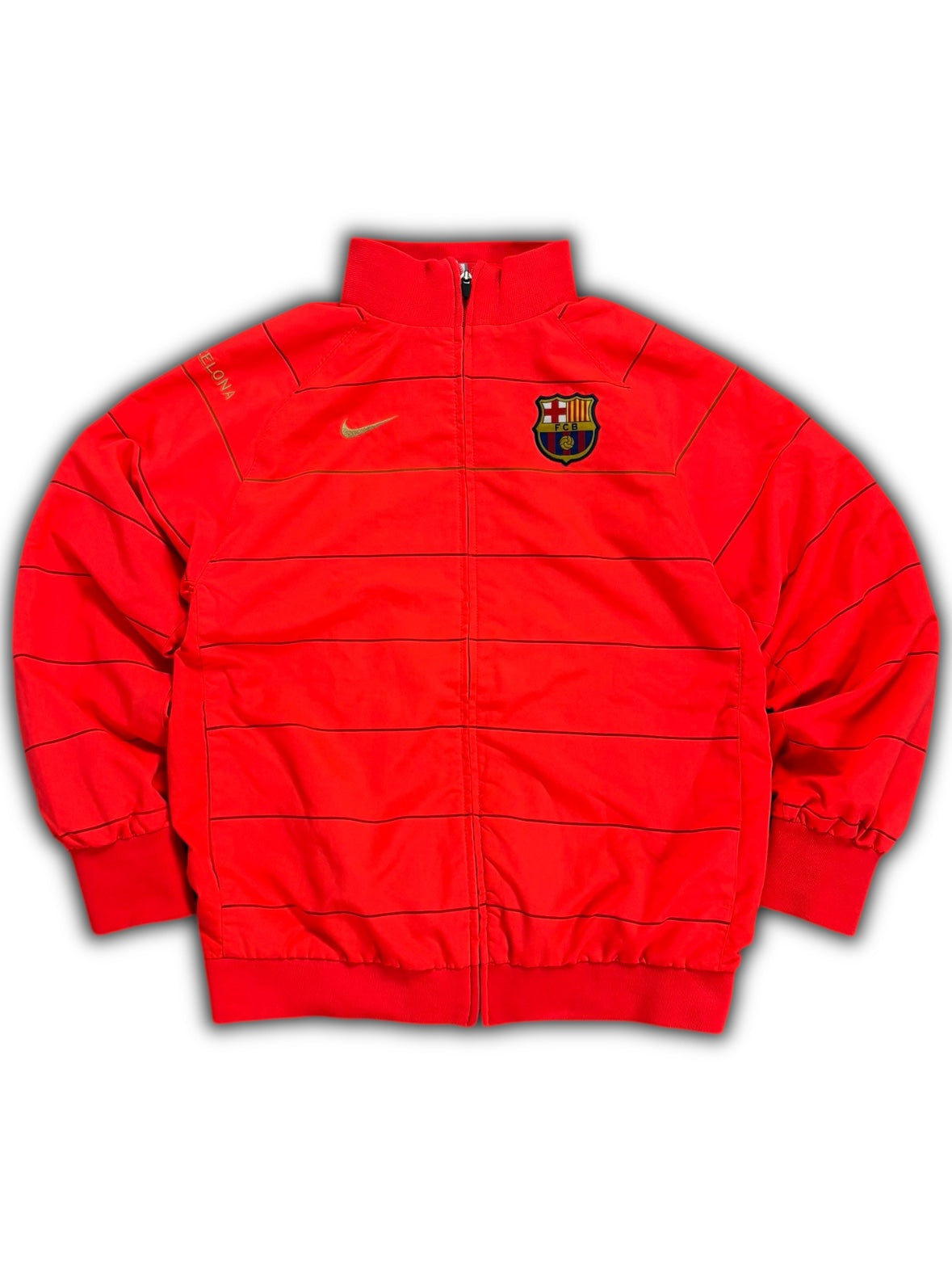 Nike x FC Barcelona 00’s vintage Red / Gold Zip Windbreaker