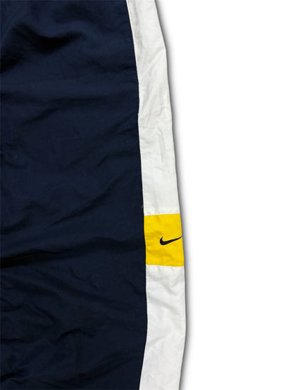 Nike 00’s vintage Flared Navy Blue / Yellow / White Track Pant