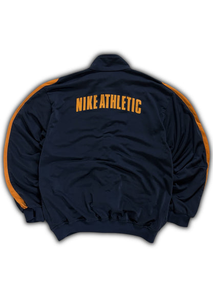 Nike Athletic 00’s vintage limited edition Navy Blue / Yellow Zip Windbreaker