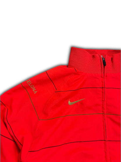 Nike x FC Barcelona 00’s vintage Red / Gold Zip Windbreaker