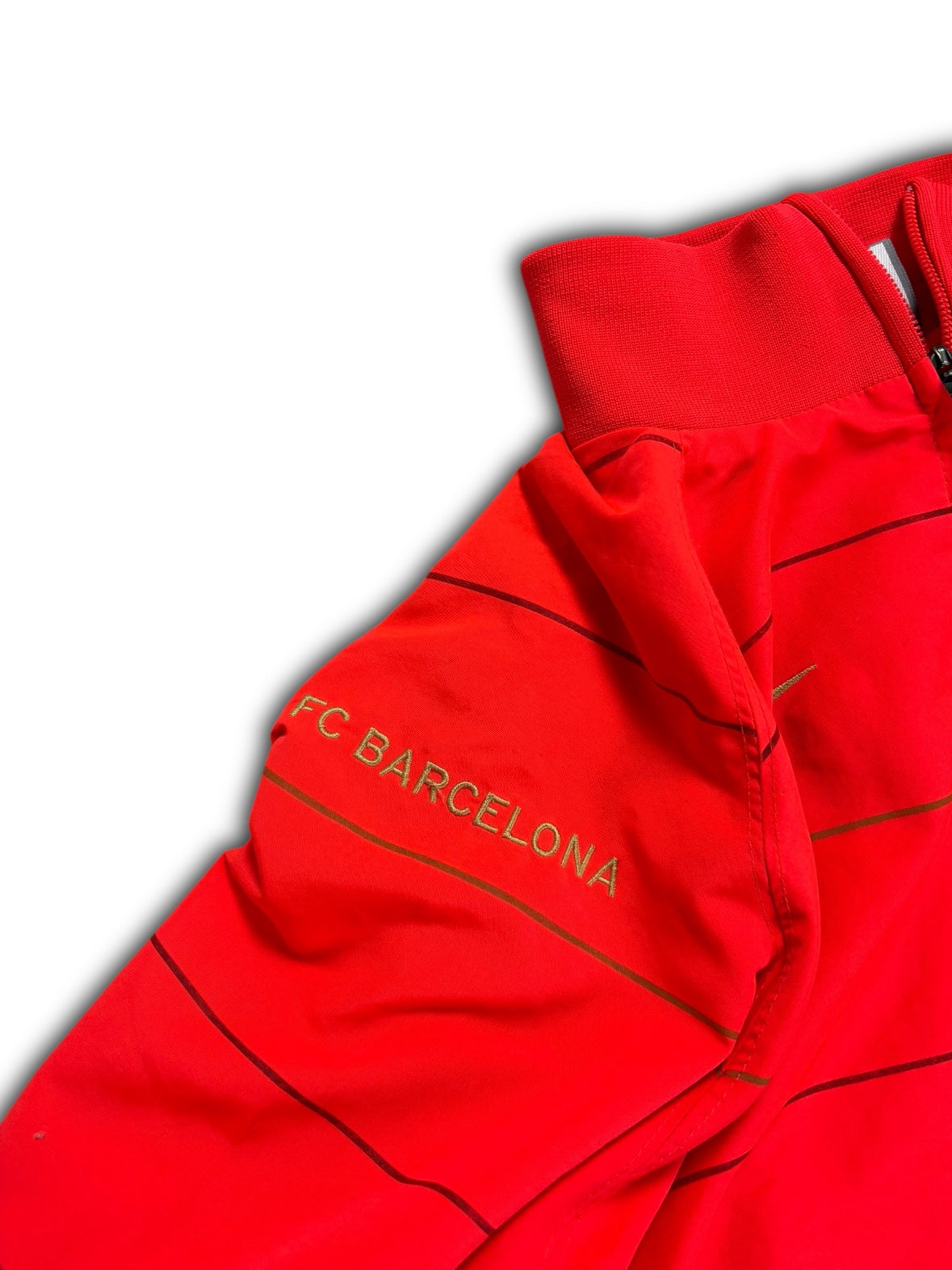 Nike x FC Barcelona 00’s vintage Red / Gold Zip Windbreaker