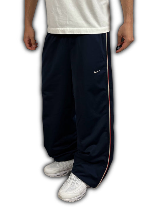 Nike 90’s vintage open leg Navy Blue / Red / White baggy TrackPant